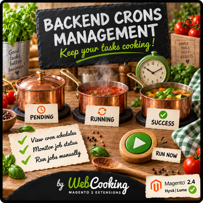 Backend Crons Management for Magento 2