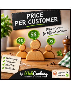 price per customer magento