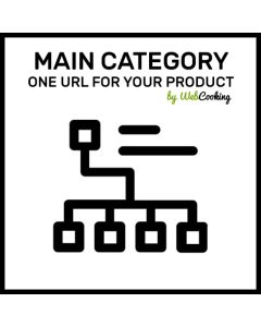 magento products main category (one url)