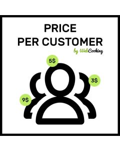 price per customer magento