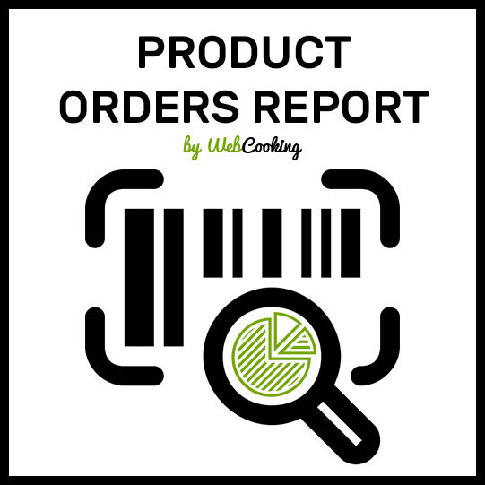 Product Orders Report for magento