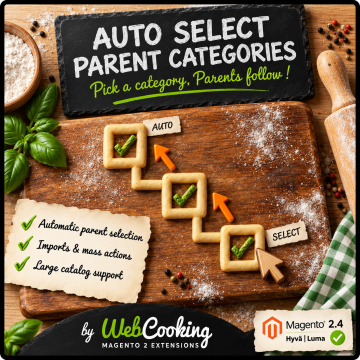 Auto Select Parent Categories for Magento 2