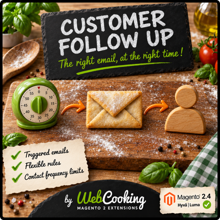 Customer follow up for Magento